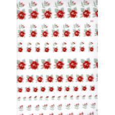 Ref. 78492 - DECALQUE DE ROSA VERMELHO - 2424/86